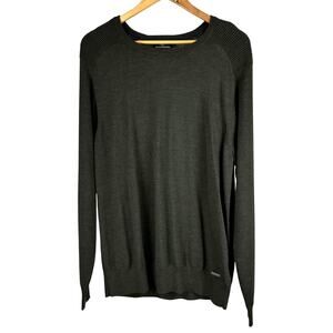 Rodd & Gunn Hawtrey Knit 100% Extra Fine Merino Wool Green Men's Size Large NWT